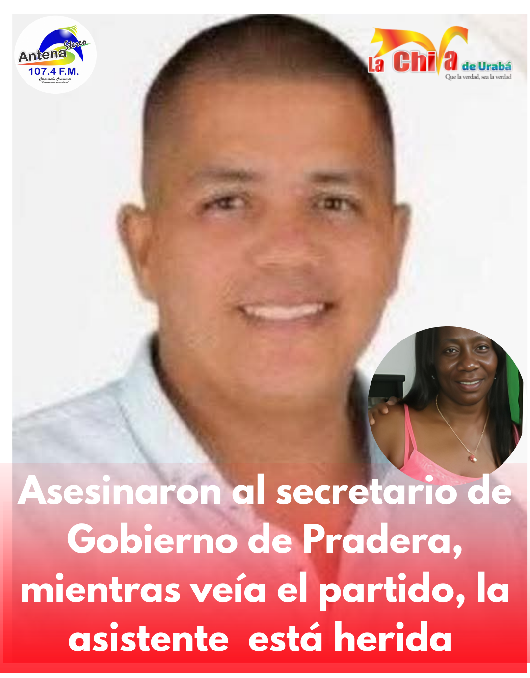 As3sin4do el secretario de Gobierno de Pradera, Valle, mientras veía el partido de la Selección Colombia