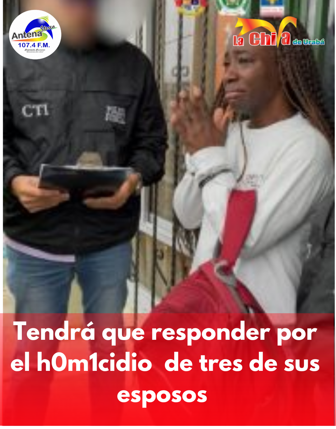 Presunta responsable del h0mic1dio de tres de sus esposos fue enviada a la cárcel
