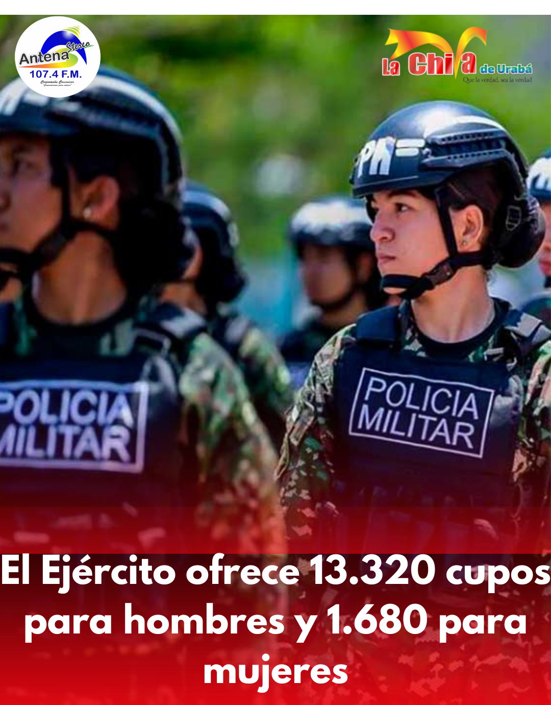 15 mil cupos para prestar servicio militar; inscripciones hasta el 2 de septiembre