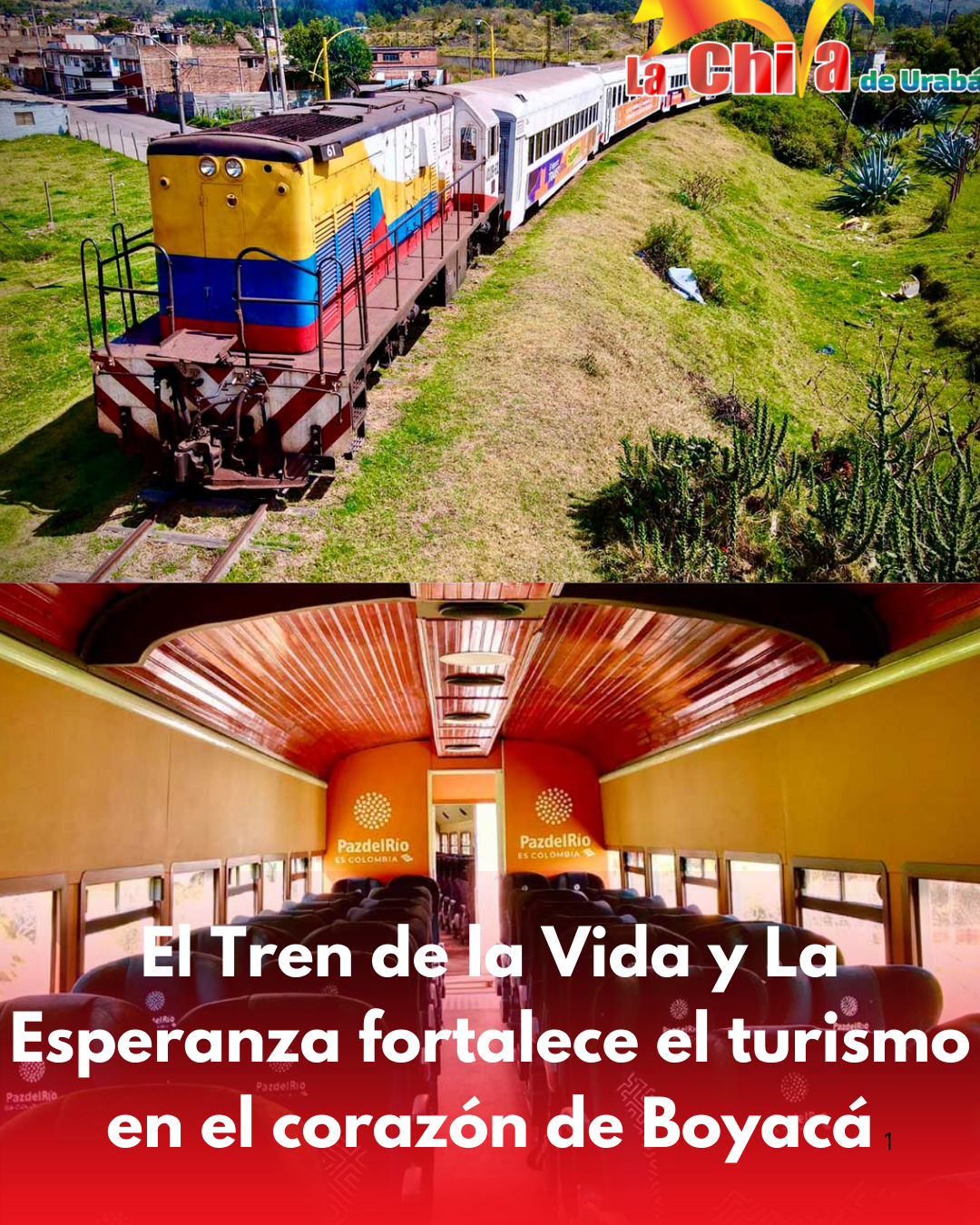 El Tren de la Vida y la Esperanza ya recorre el corazón de Boyacá