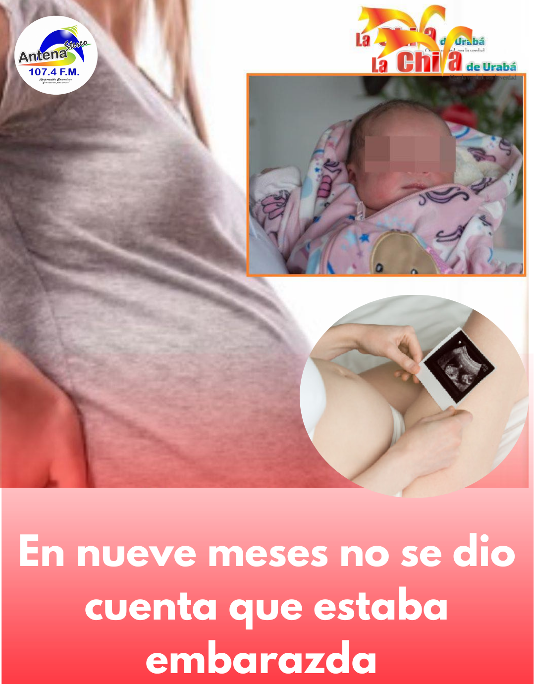 No se dio de cuenta que estaba embarazada hasta que sintió los dolores de parto