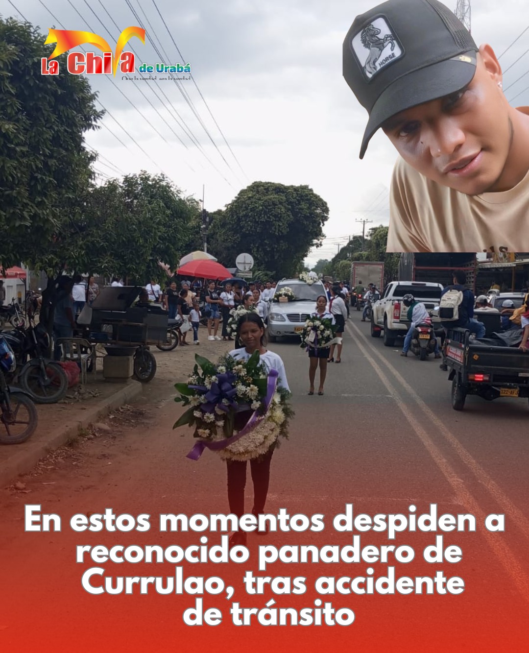 Así fue el sepelio de Franklin Bolaño, el panadero que murió en la carretera