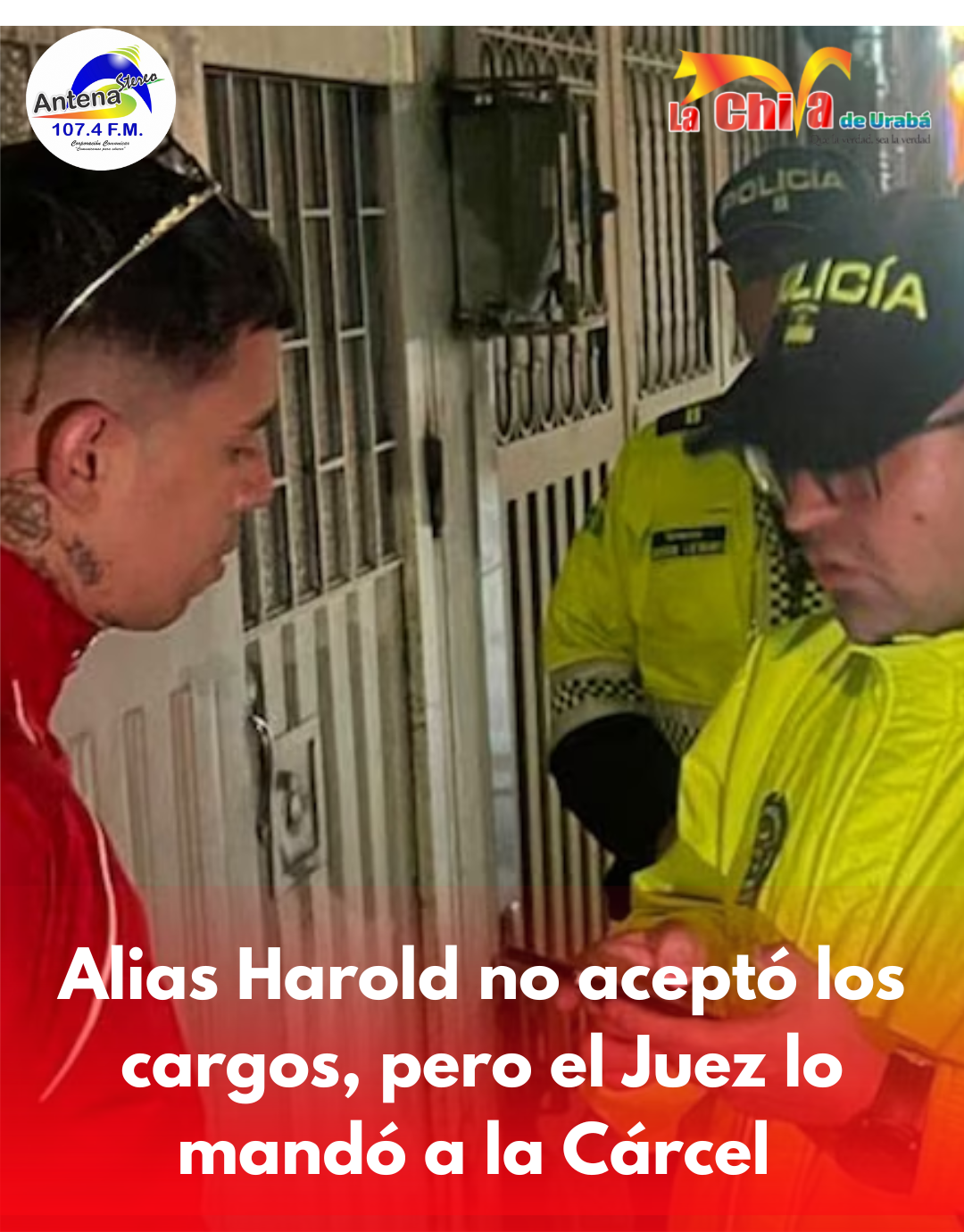 Medida de aseguramiento para Harold   implicado en magnicidio de Miguel Uribe
