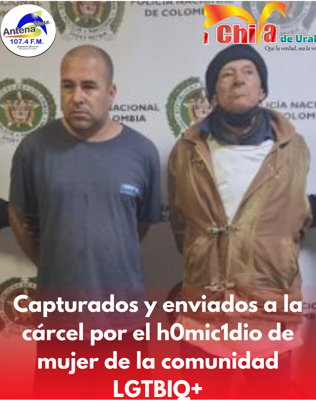 Presos por el h0mic1dio de una mujer de la población LGTBIQ+ en Medellín