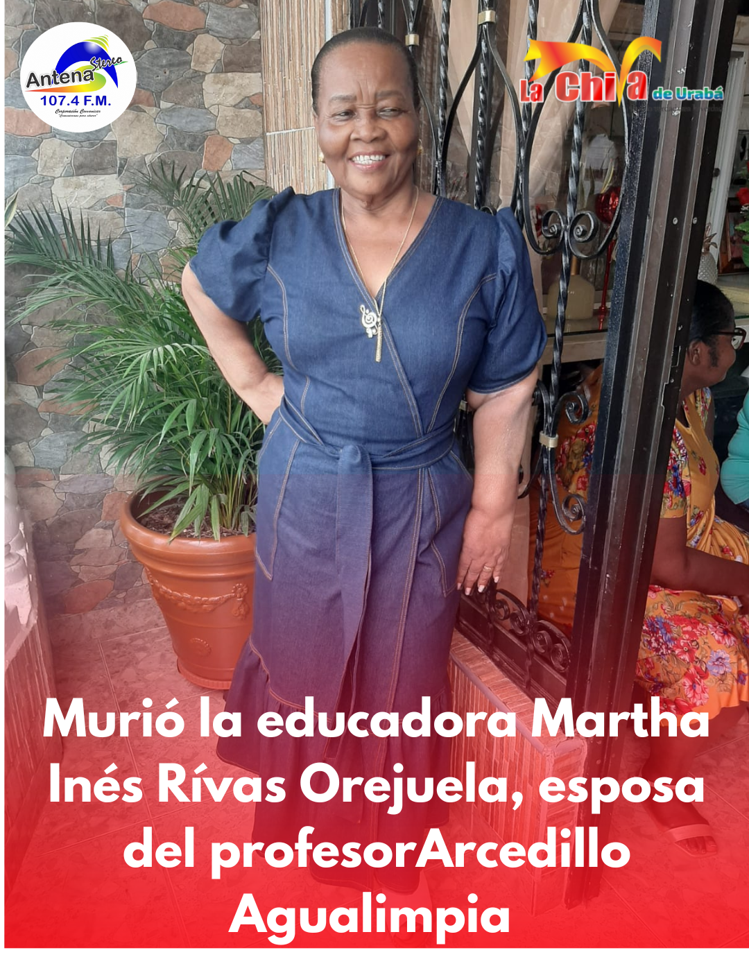 Falleció en Apartadó, la Profesora Marta Inés Rivas Orejuela