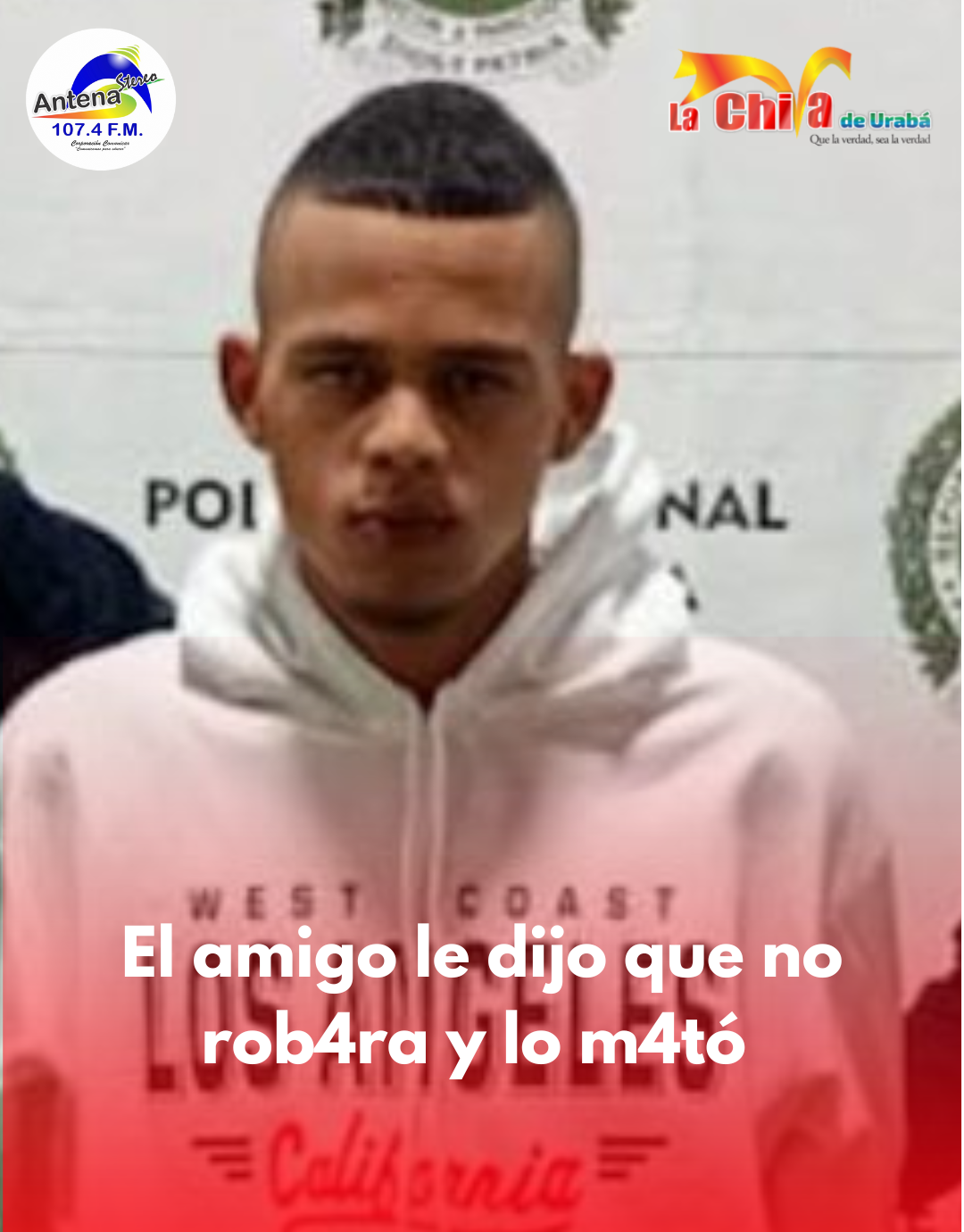 Le quitó la vida al amigo porque le dijo que no robara