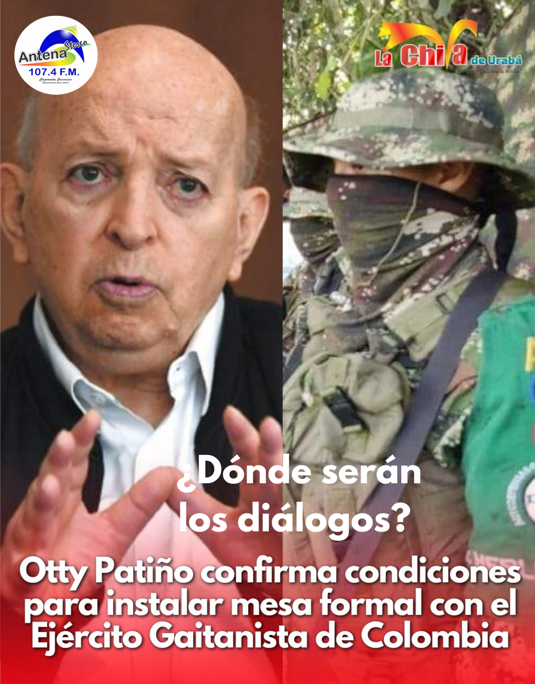 Otty Patiño confirma avances para instalar mesa formal con el EGC fuera de Colombia