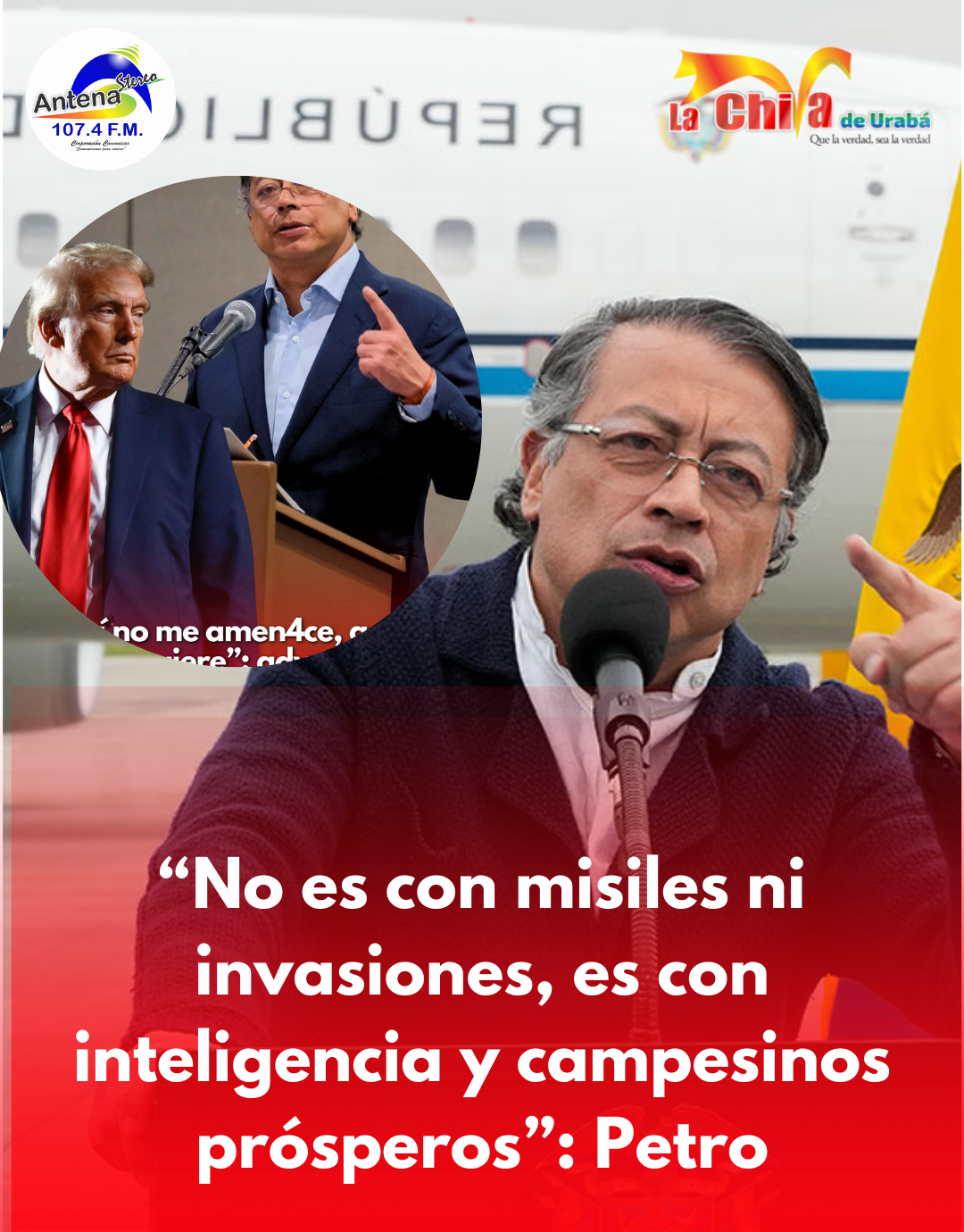 Petro invitó a Trump a corregir la política antidr0gas
