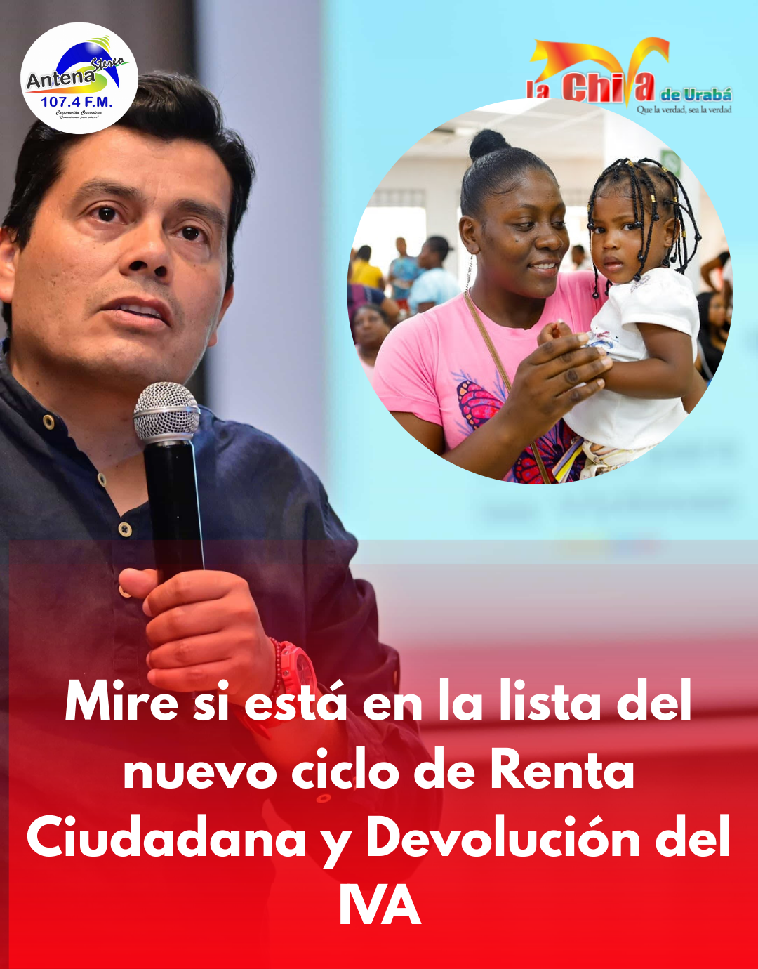 Hay transferencias de Renta Ciudadana y Devolución del IVA