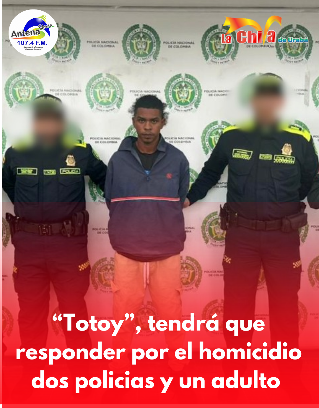 Alias “Totoy”, del EGC es señalado de la mu3rte de dos pol1cías y un adulto mayor