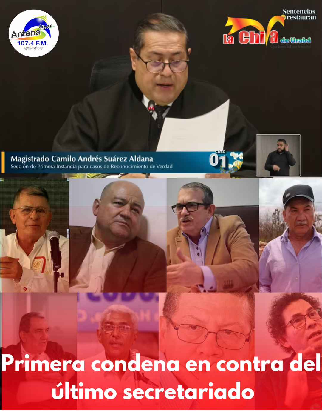 La JEP condenó al secretariado de las extintas FARC por secuestros masivos y otros crímenes