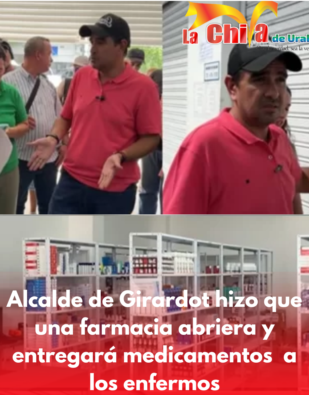 Alcalde de Girardot, irrumpió en farmacia y los increpó por demoras en medicamentos