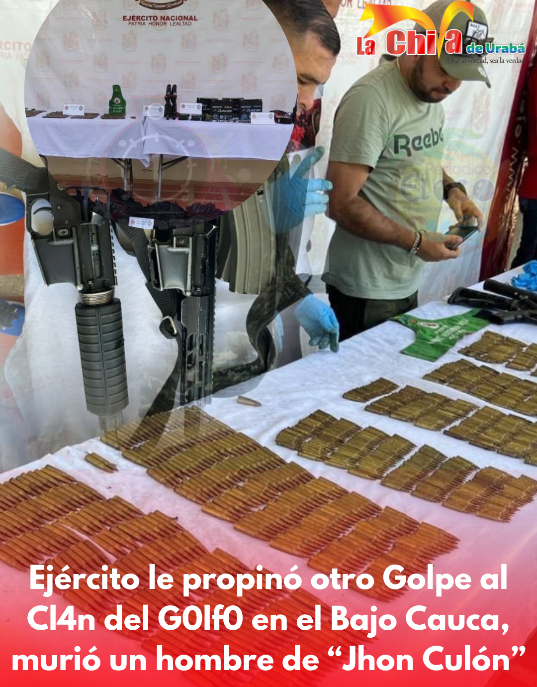 En el Bajo Cauca en combates con el ejército murió integrante de ‘John Culón’ del Cl4n del G0lf0