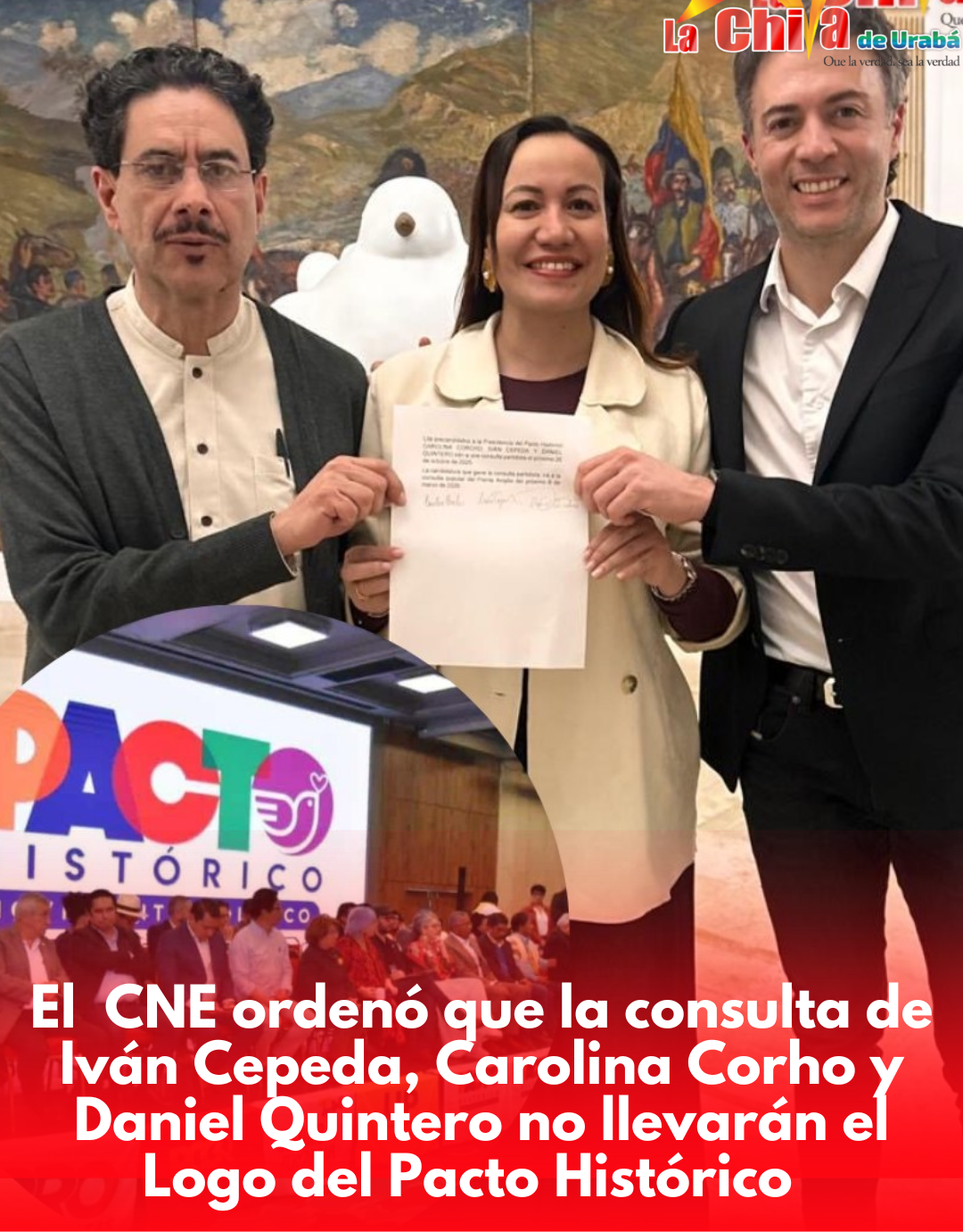 CNE prohíbe uso del logo del Pacto Histórico en la consulta interna del 26 de octubre