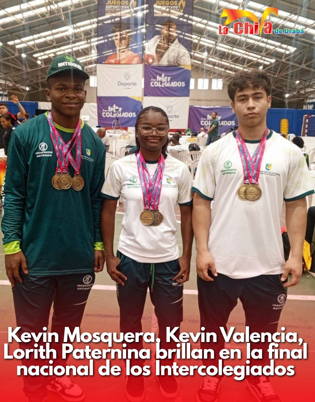 Tres deportistas de Apartadó brillaron en los Juegos Intercolegiados Nacionales 2025