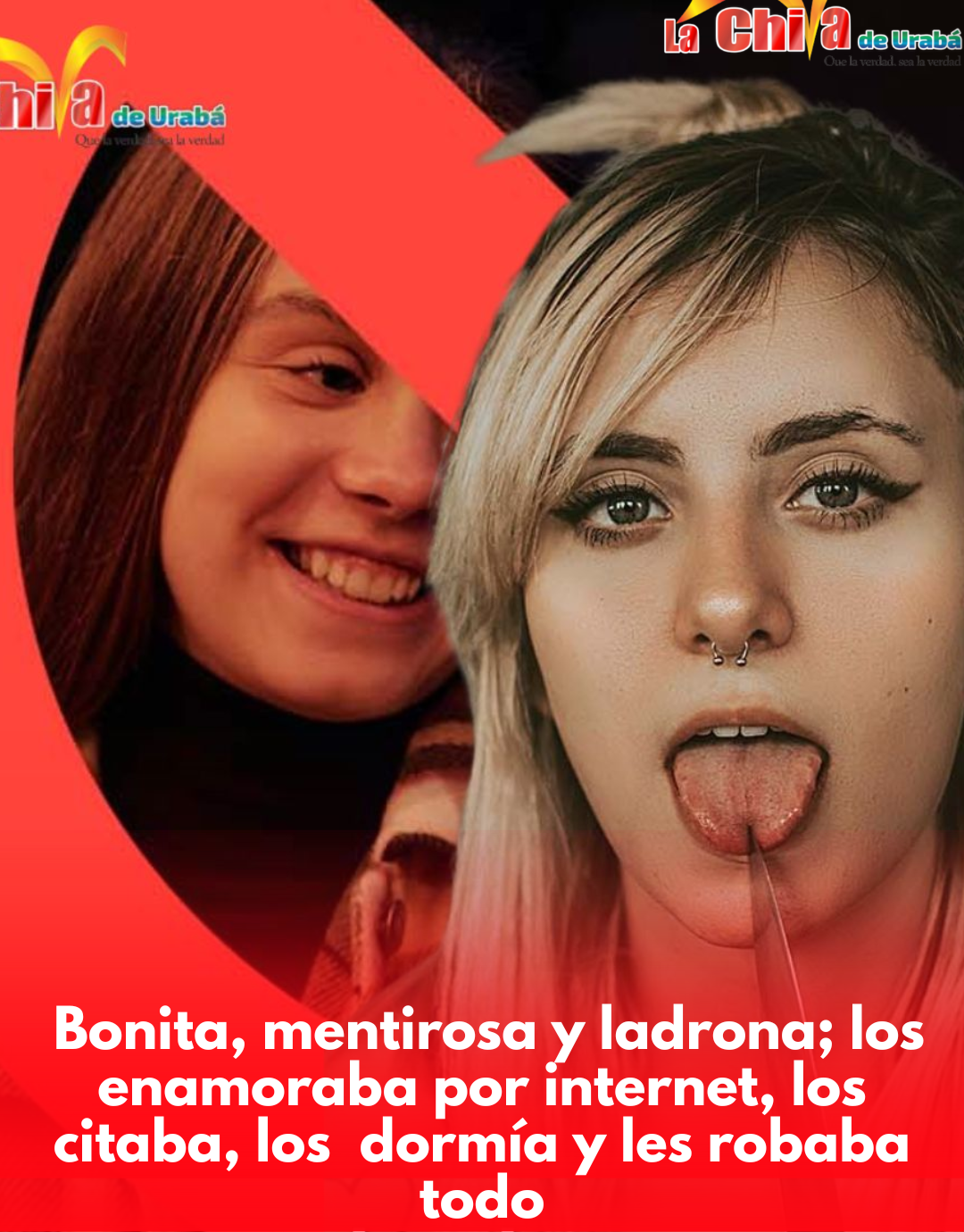 Bonita y mentirosa; los enamoraba, los dormía con dr0ga para caballos y les rob4ba