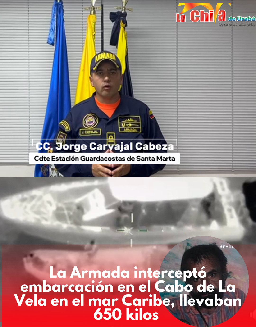 Otro golpe de la Armada al narc0tráfic0 en el Caribe colombiano