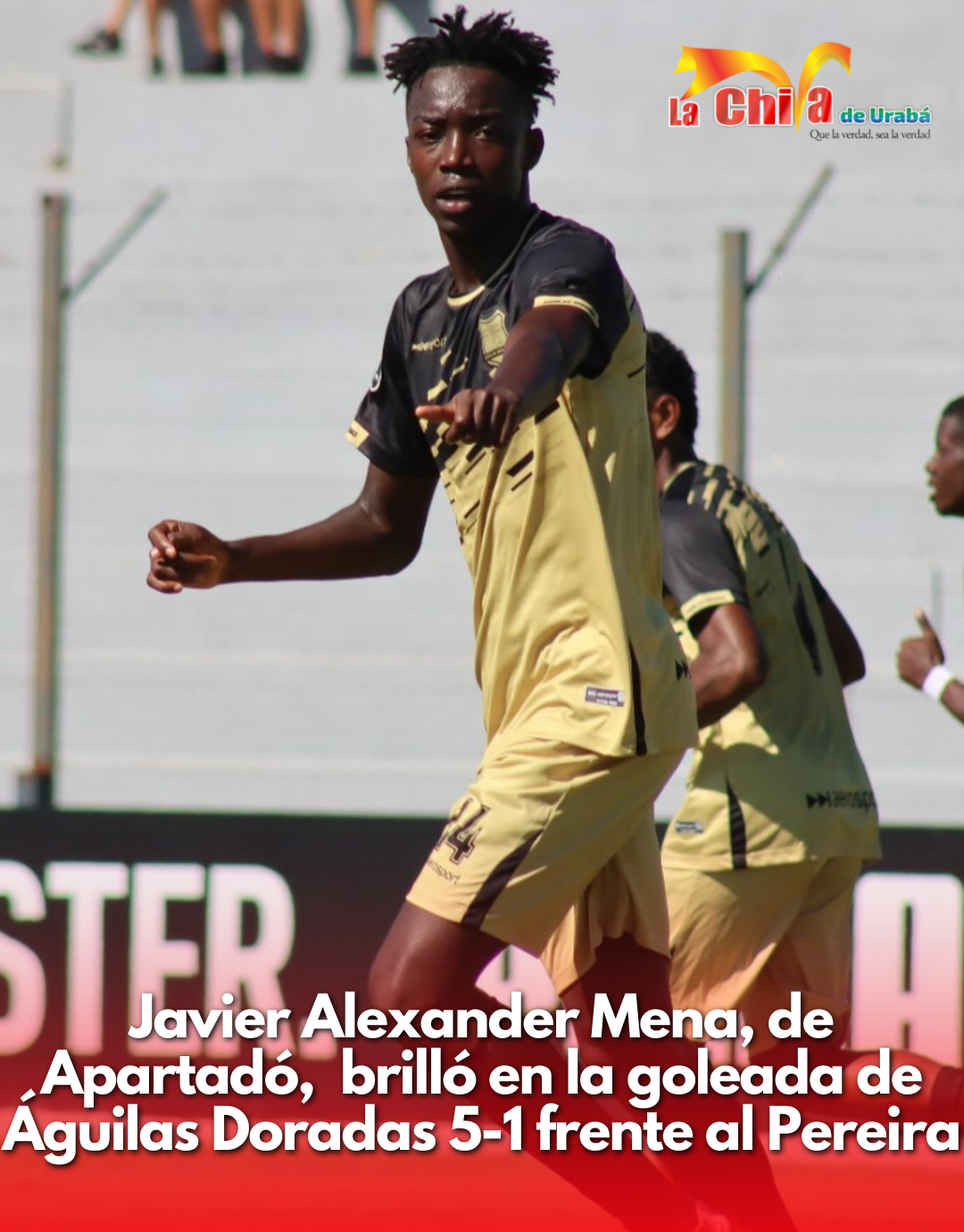 Javier Alexander Mena brilló en la goleada de Águilas Doradas 5-1 frente al Pereira