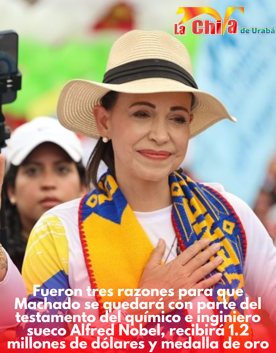 María Corina Machado recibirá más de 4 mil 600 millones de pesos colombianos por el Premio Nobel de Paz