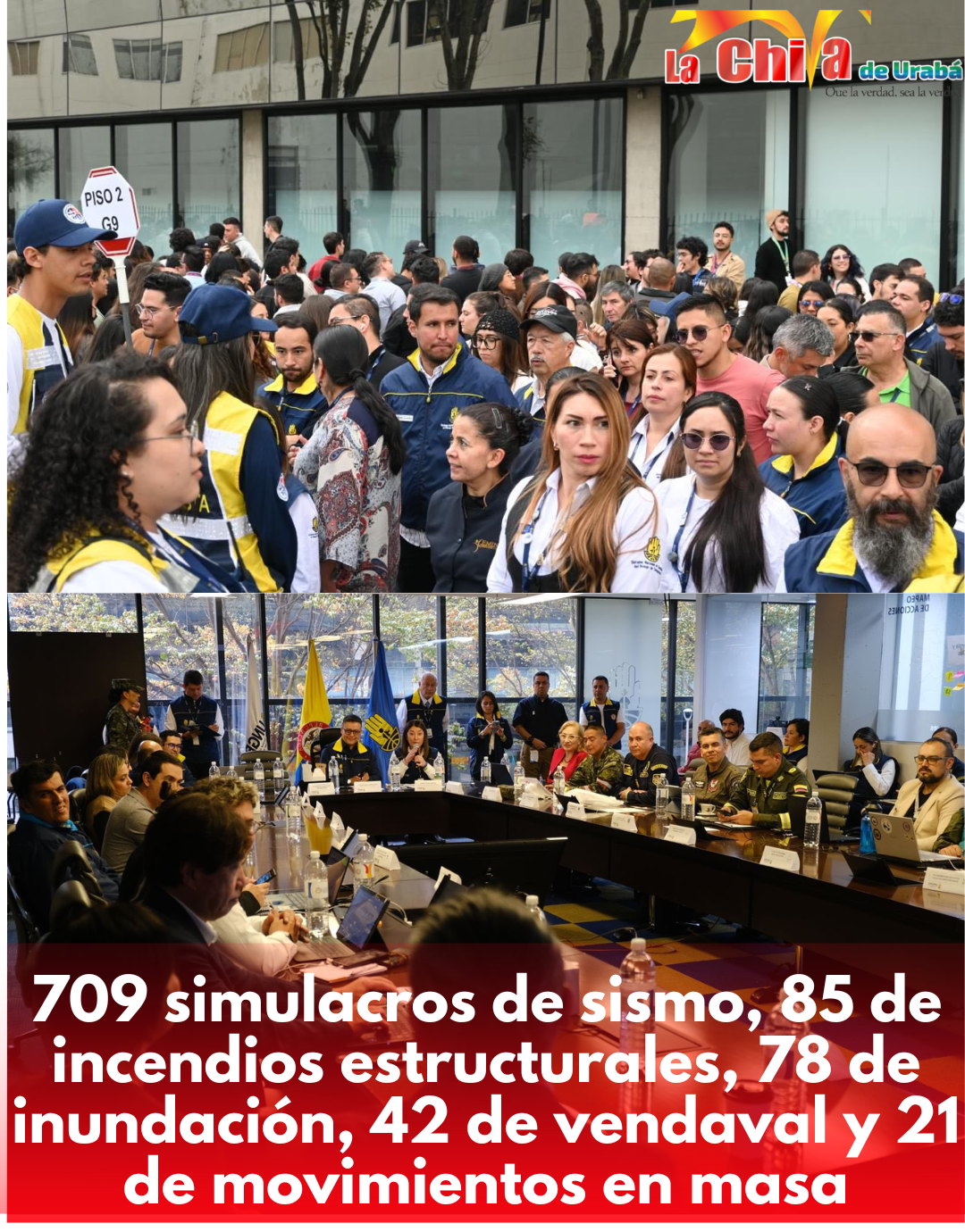 Simulacro Nacional de Emergencias movilizó a 7 millones de colombianos