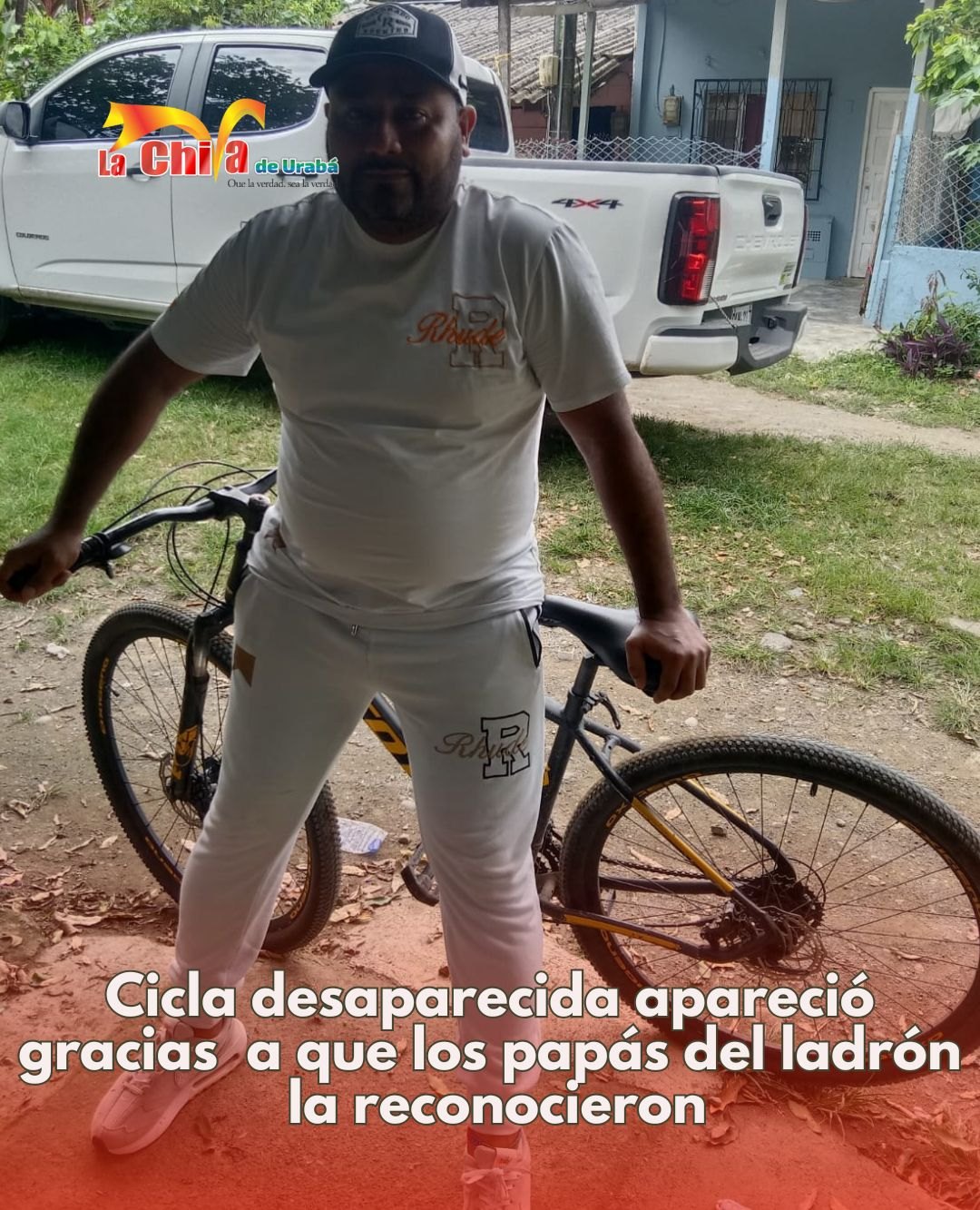 Auxiliar de enfermería recuperó su bicicleta gracias a publicación de La Chiva de Urabá