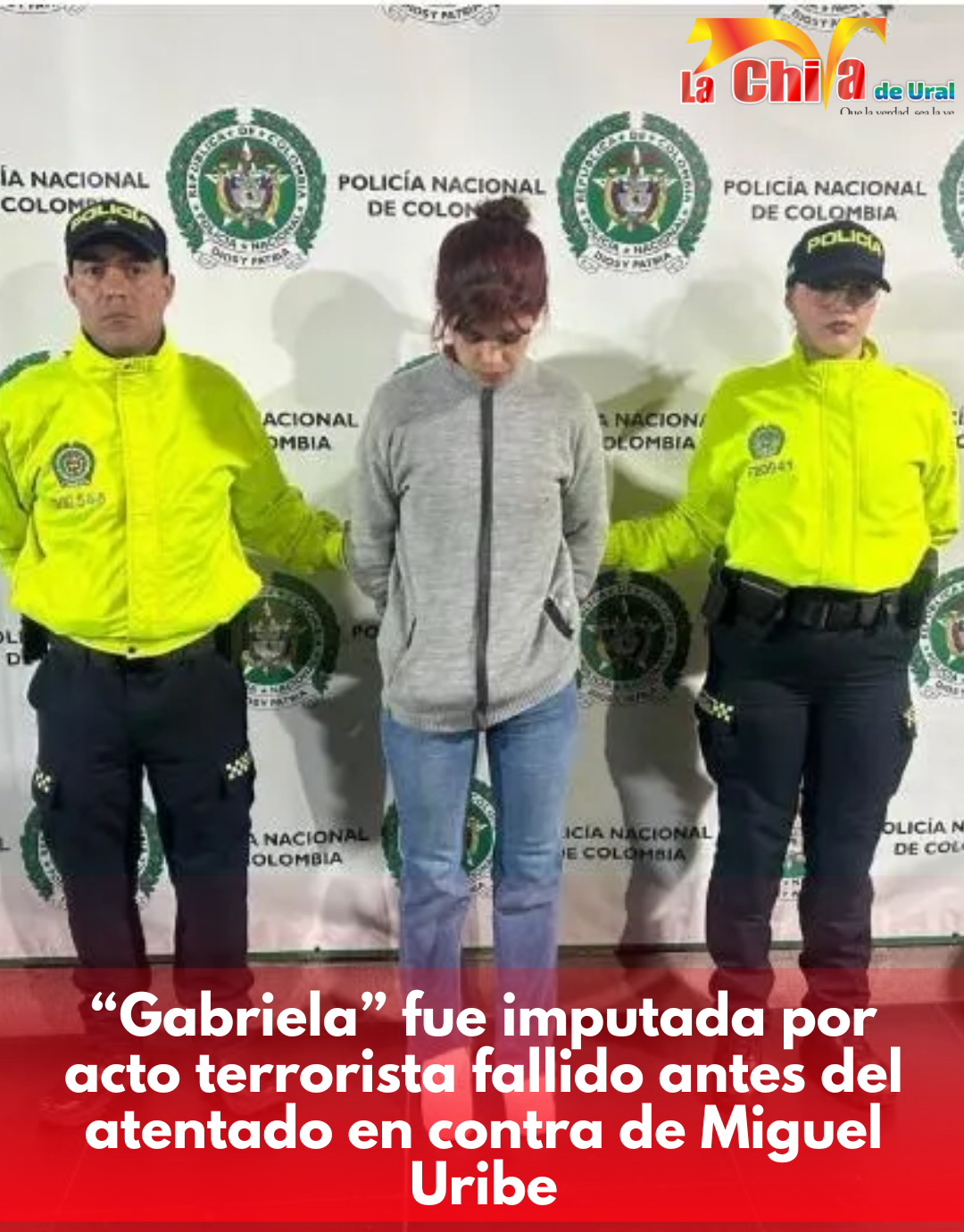 A “Gabriela” la implicada en el caso de  Miguel Uribe, le imputaron terrorismo por otro delito