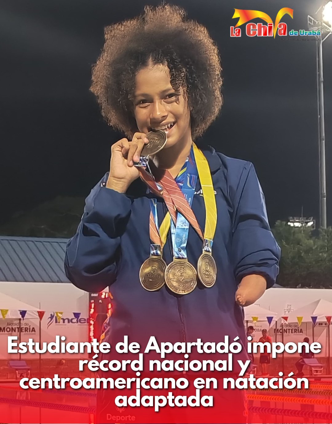 María Alejandra Julio Ibargüen brilló con cuatro oros en los Centroamericanos de Montería