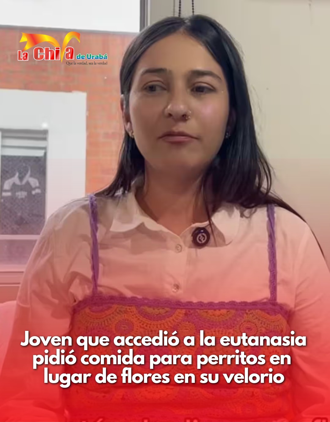 Veterinaria que accedió a la eutanasia pidió alimentos para perros y gatos en lugar de flores