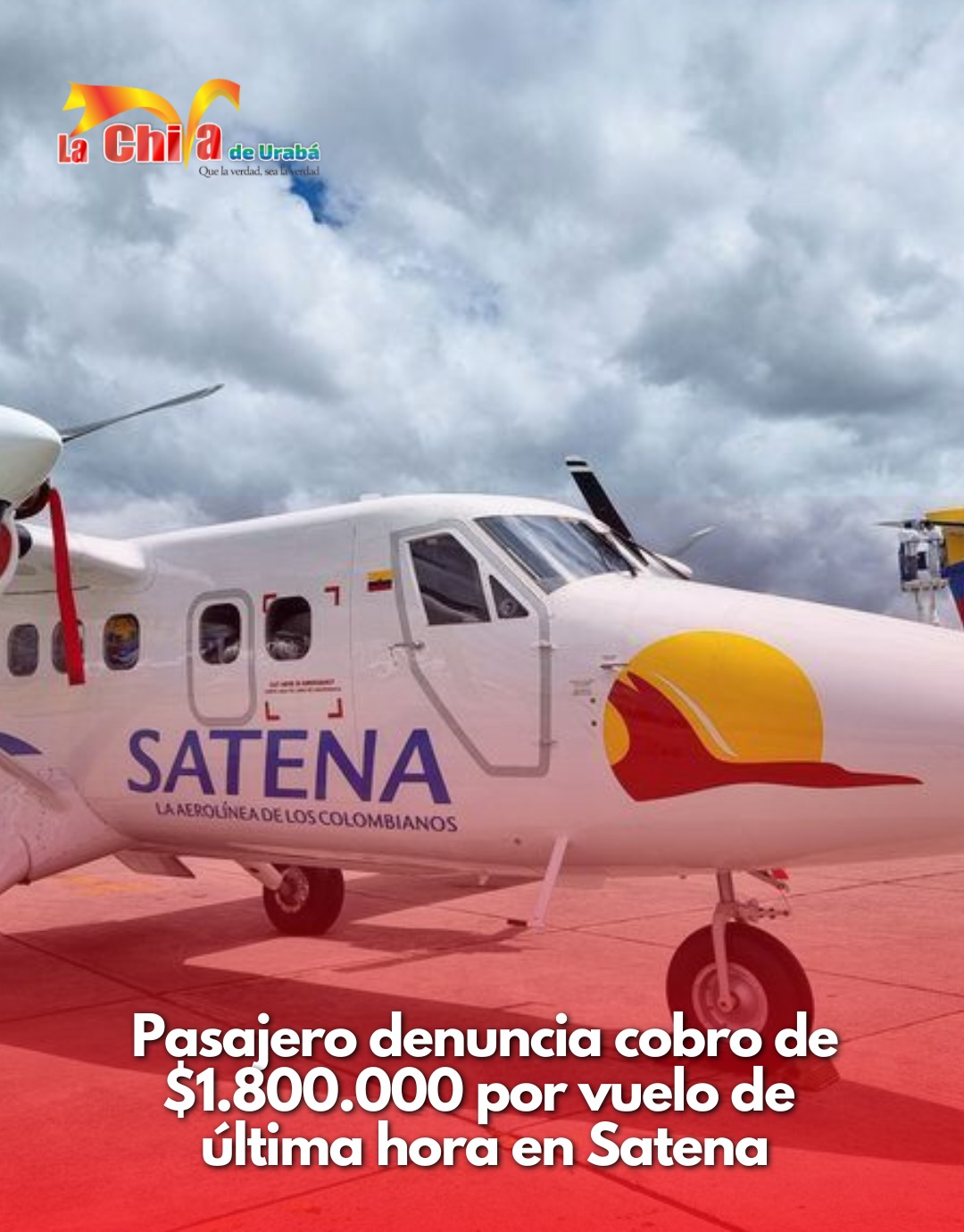 El drama de un pasajero en Carepa: quiso viajar a Medellín y Satena le cobraba $1.800.000