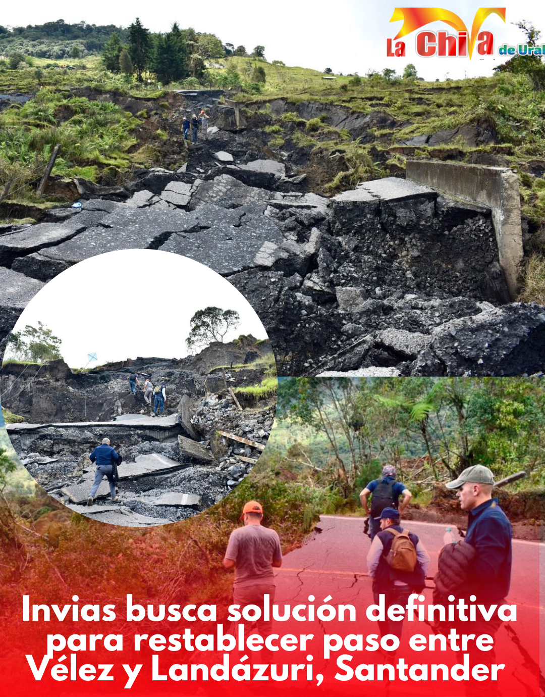 Invías habilitó paso en Gualilo y evalúa solución para la vía Landázuri–Barbosa