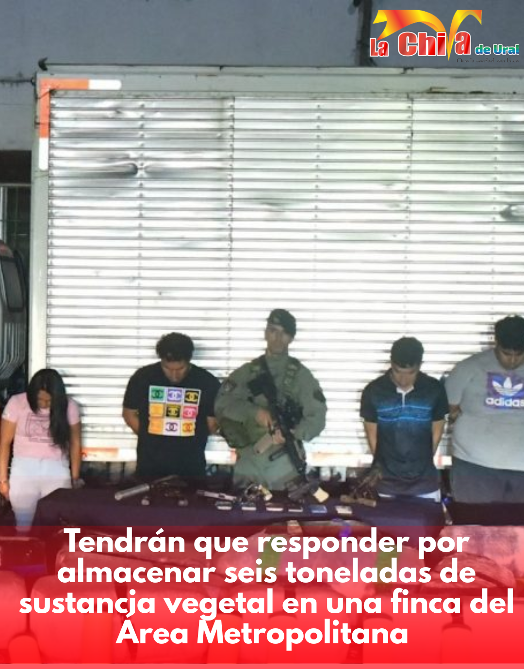 Estaban descargando seis toneladas de marihuana en una finca