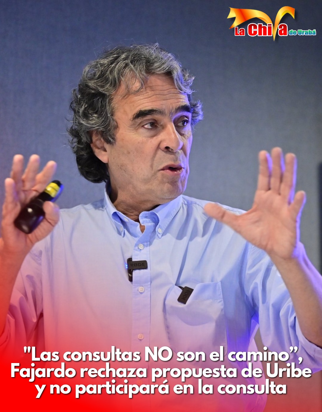 Fajardo insiste en no ir a consultas y ofrece una nueva forma de hacer política