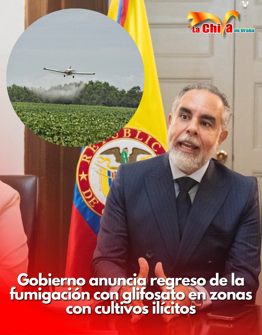 Gobierno endurece su política antidrogas y anuncia la fumigación con glifosato