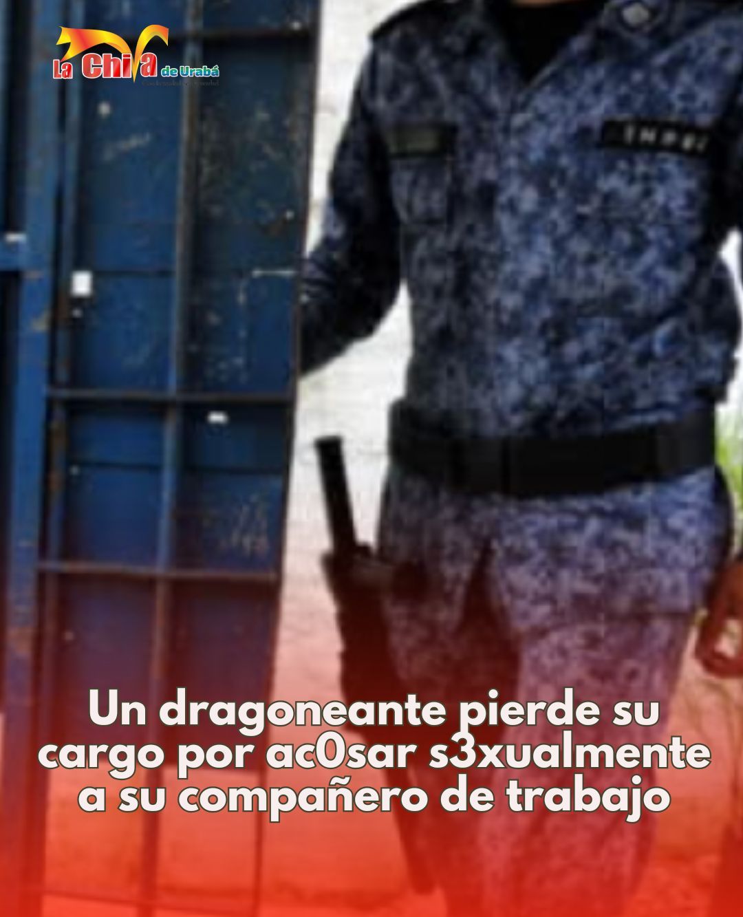 Procuraduría destituyó a dragoneante del INPEC por acoso sexual a auxiliar bachiller