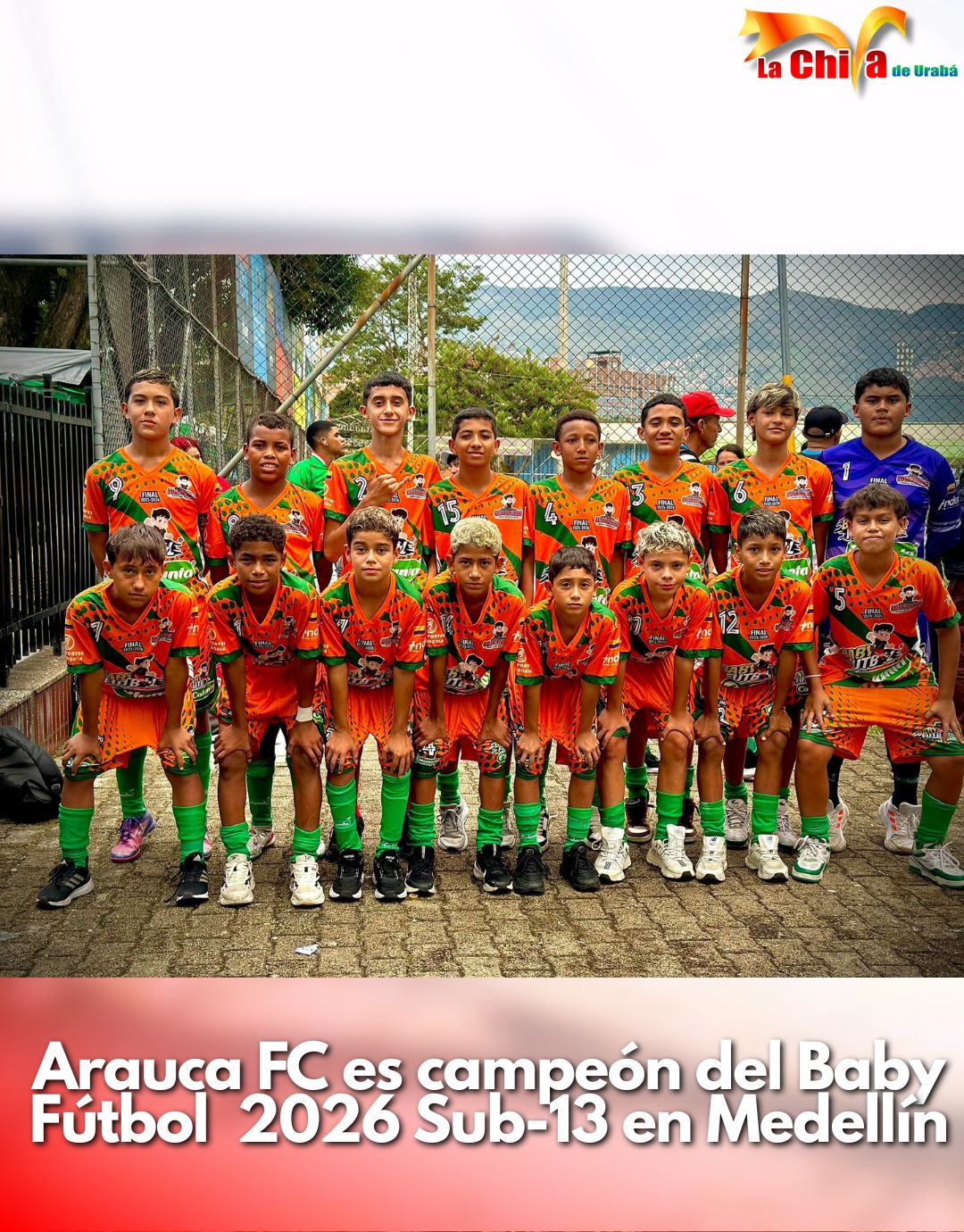 Arauca FC, campeón nacional del Baby Fútbol Sub-13 en Medellín