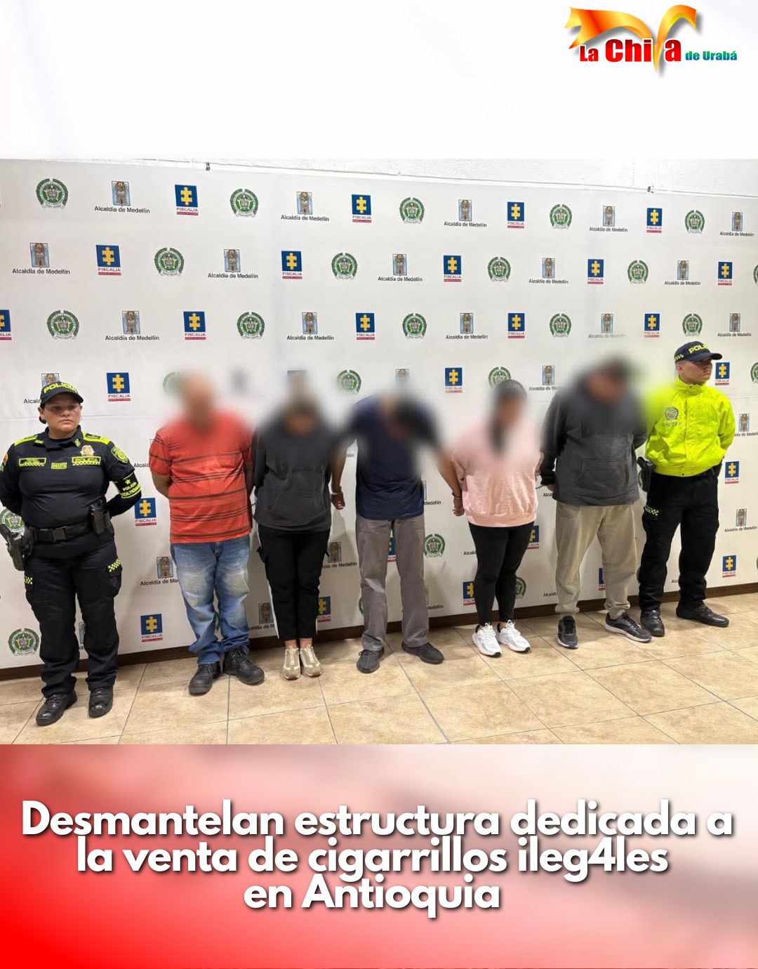Cinco capturados en Antioquia por contrabando de cigarrillos