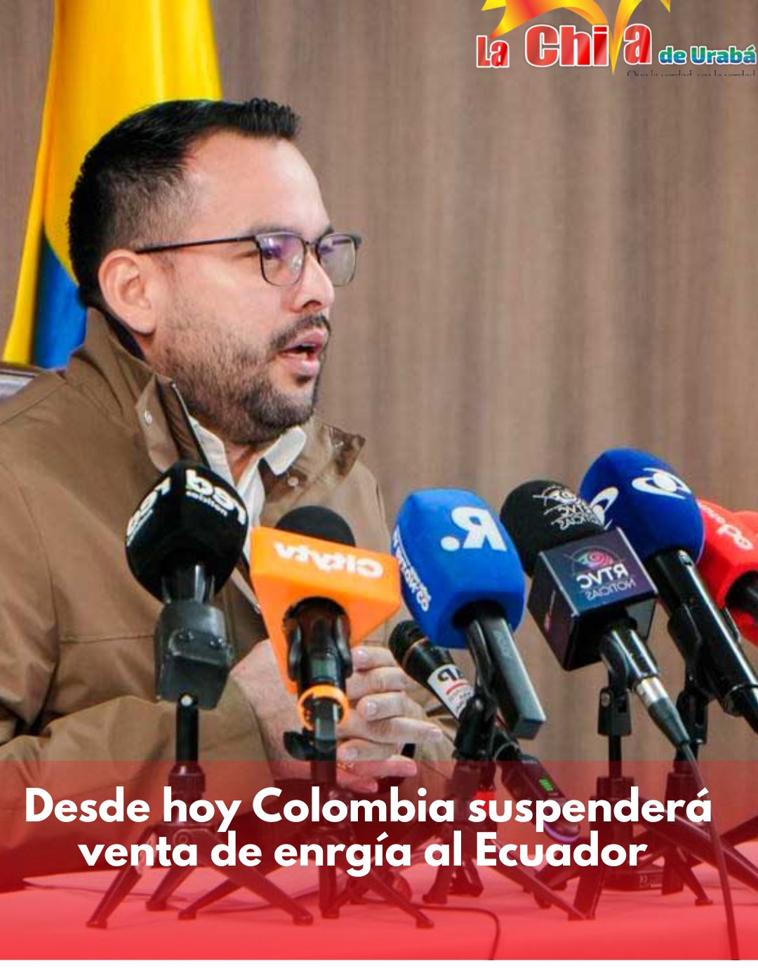 Colombia suspenderá  suministro de energía eléctrica a Ecuador