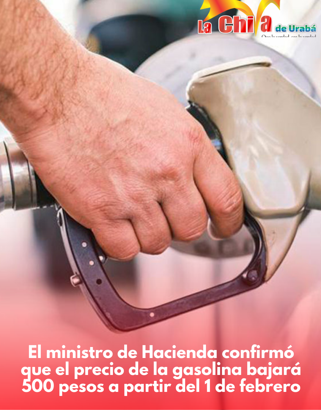 Min-Hacienda confirmó que el precio de la gasolina bajará $500 por galón