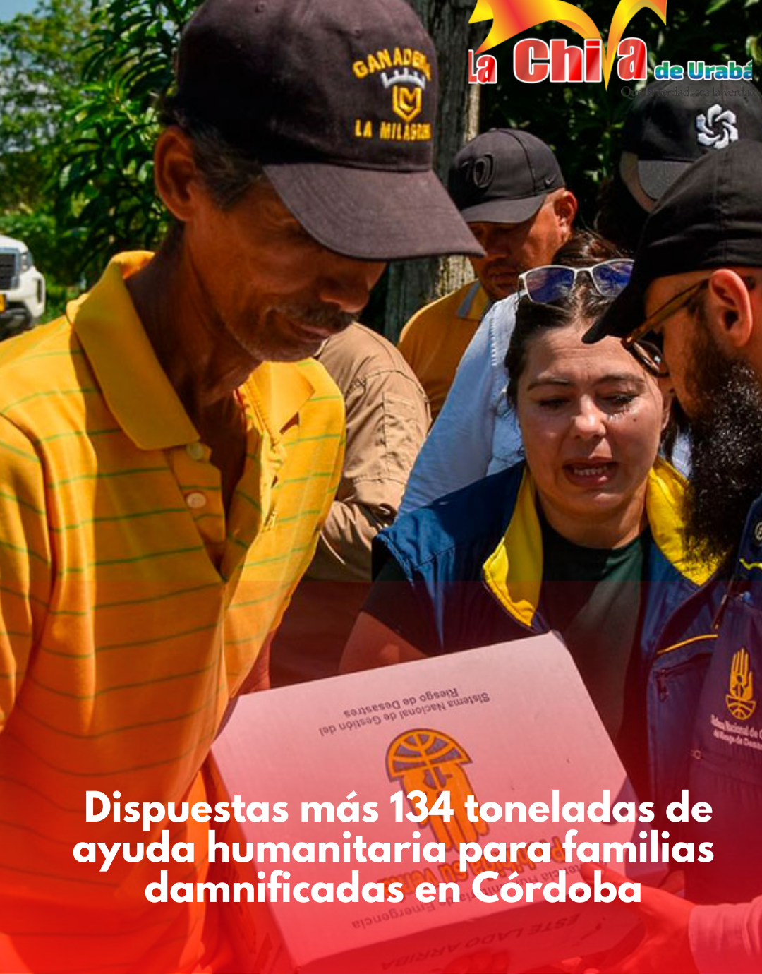 En Córdoba más de 134 toneladas de ayuda para familias damnificadas