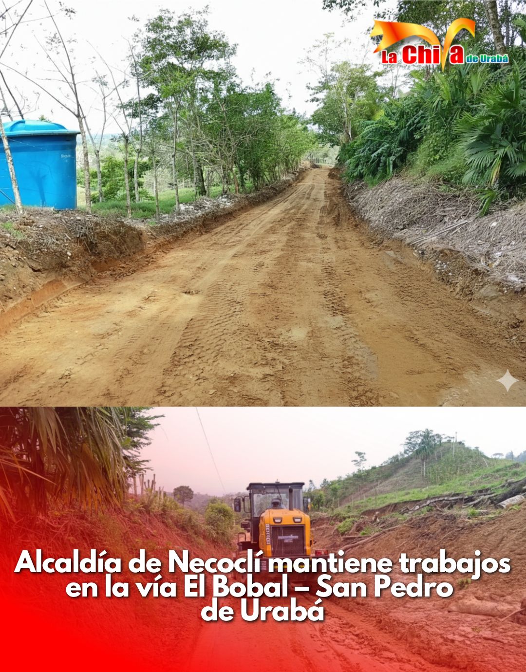 Necoclí avanza en la recuperación de la carretera El Bobal – San Pedro de Urabá