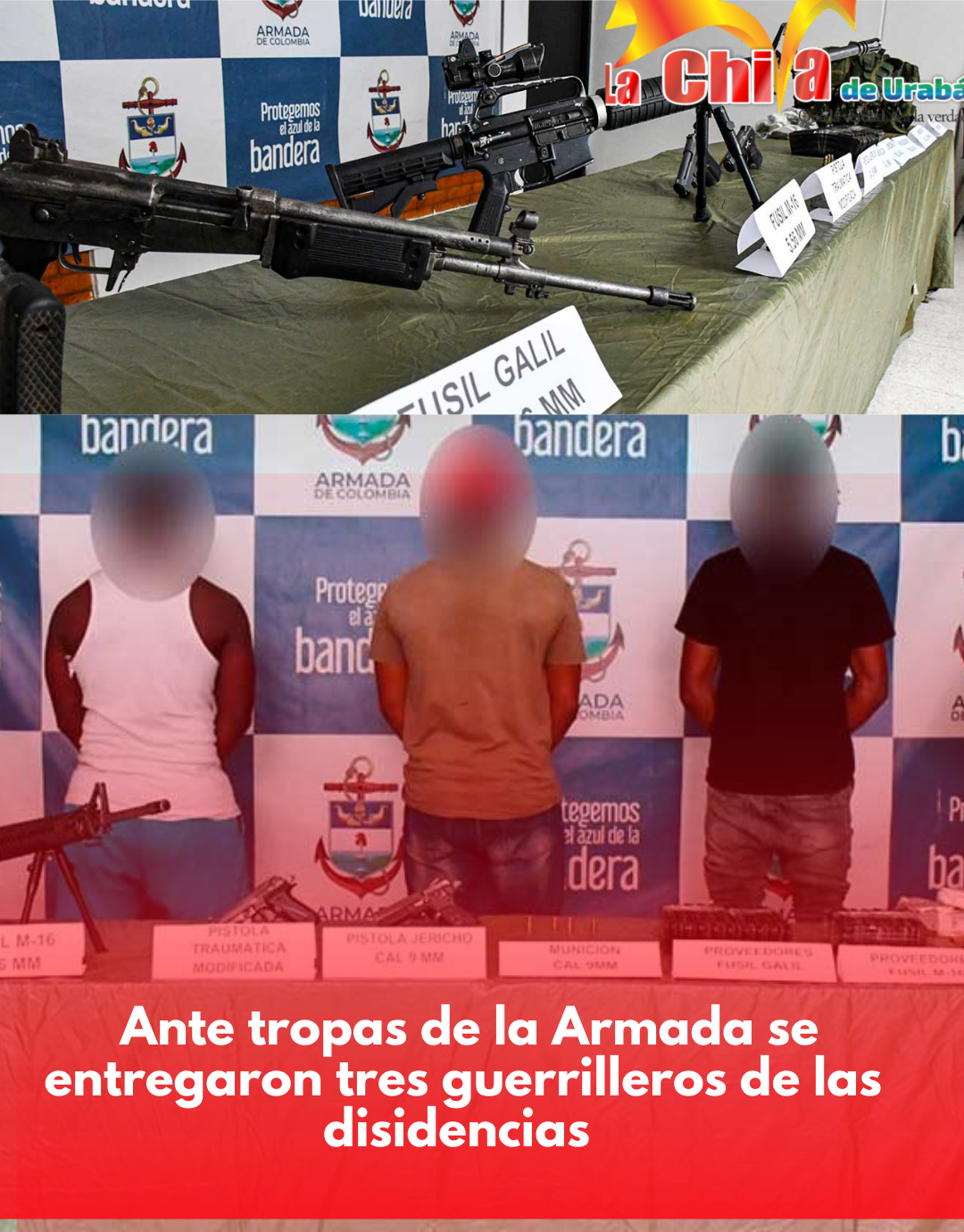 Tres integrantes de las disidencias se sometieron a la justicia en El Charco