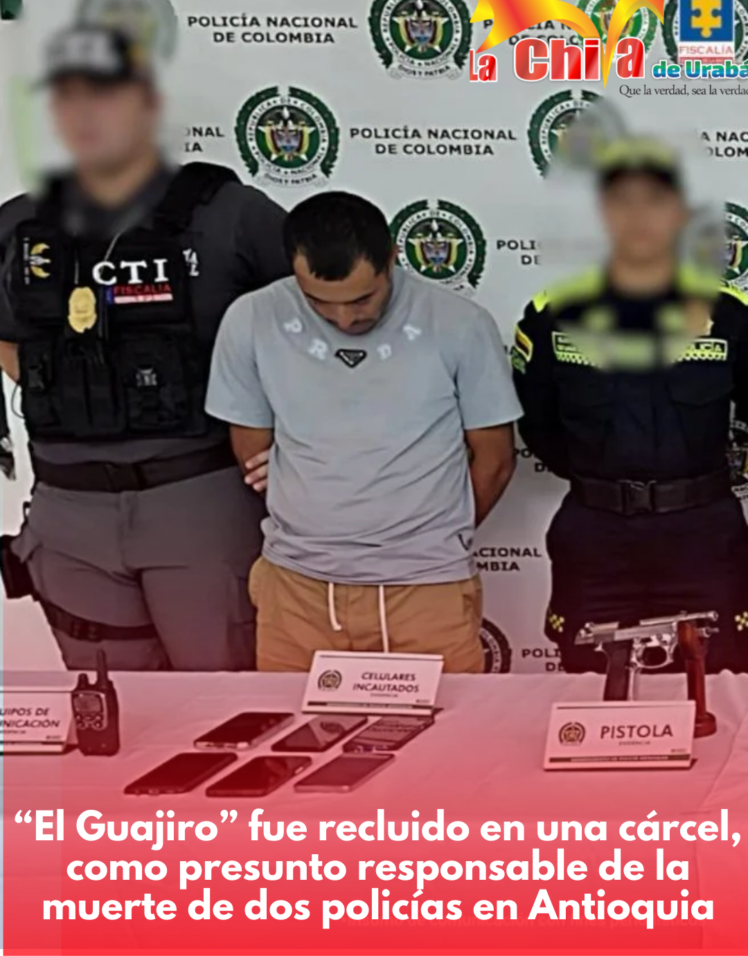 Cayó El Guajiro del EGC, tendrá que responder por la muerte de dos policías