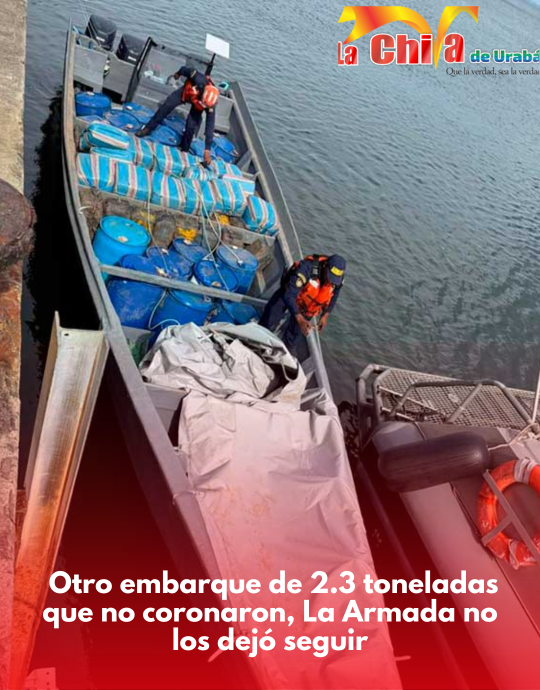 Otras 2,3 toneladas evaluadas en 24 millones de dólaresno llegaron a su destino