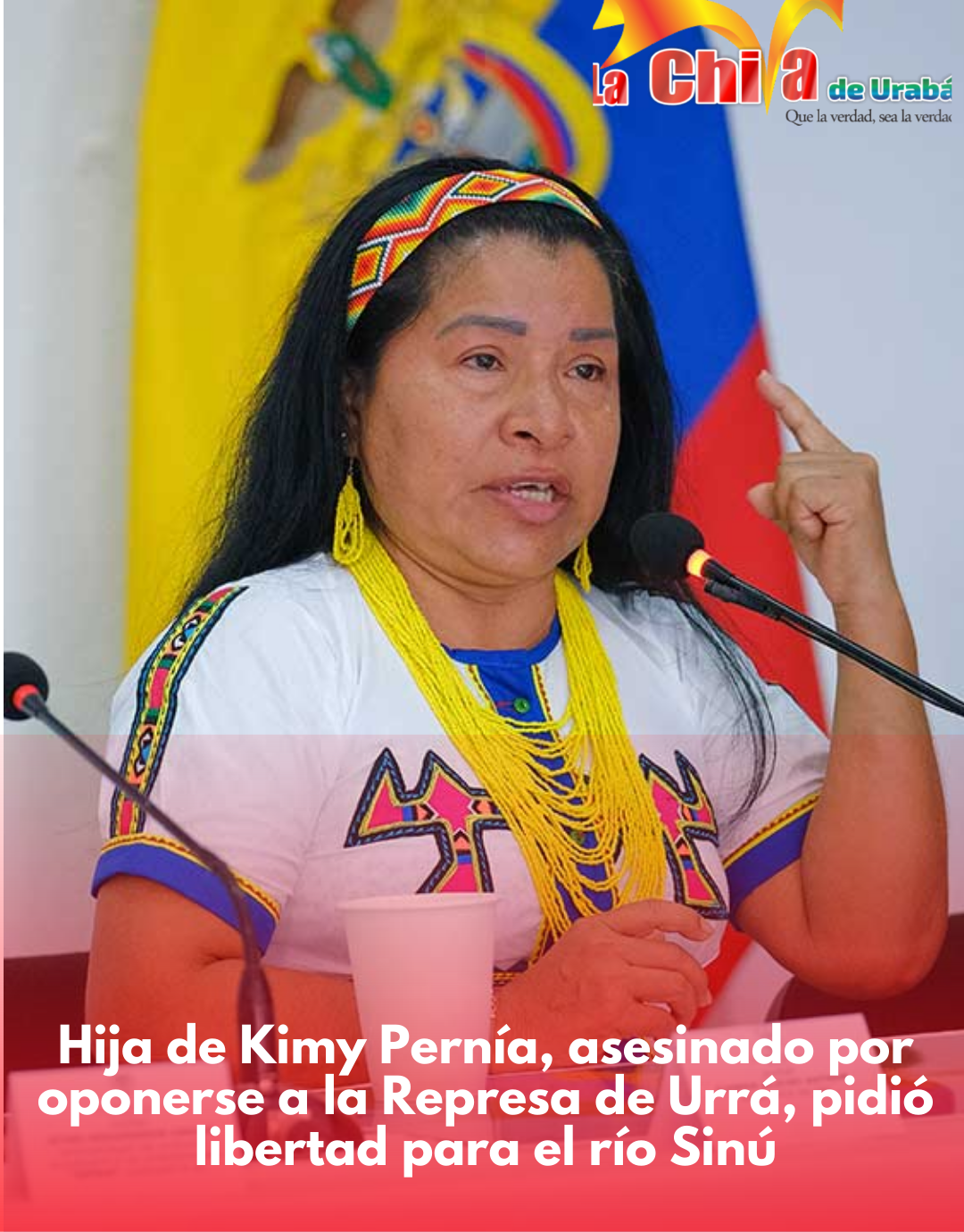 “Presidente Pido libertad para el río”: hija del líder indígena Kimy Pernía