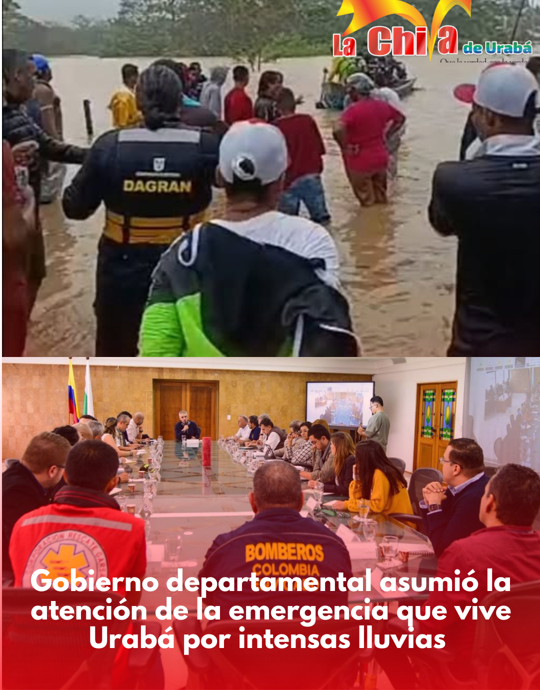 Gobernación de Antioquia activó plan de atención por emergencias en Urabá