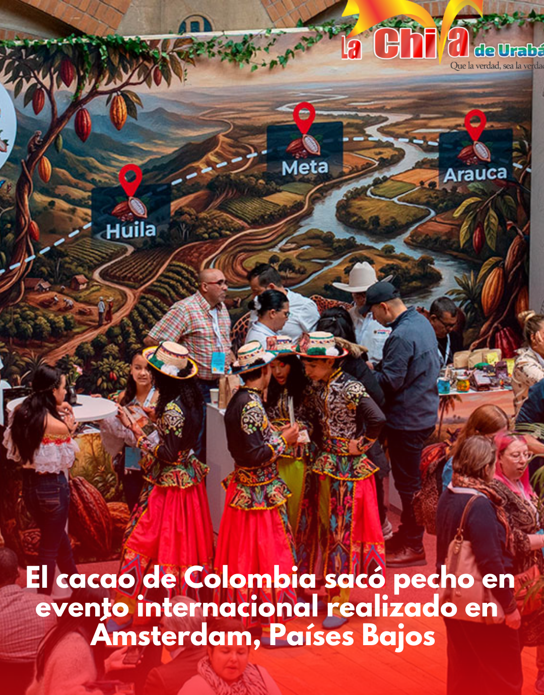 Cacaoteros brillaron en el Festival Chocoa 2026 en Ámsterdam