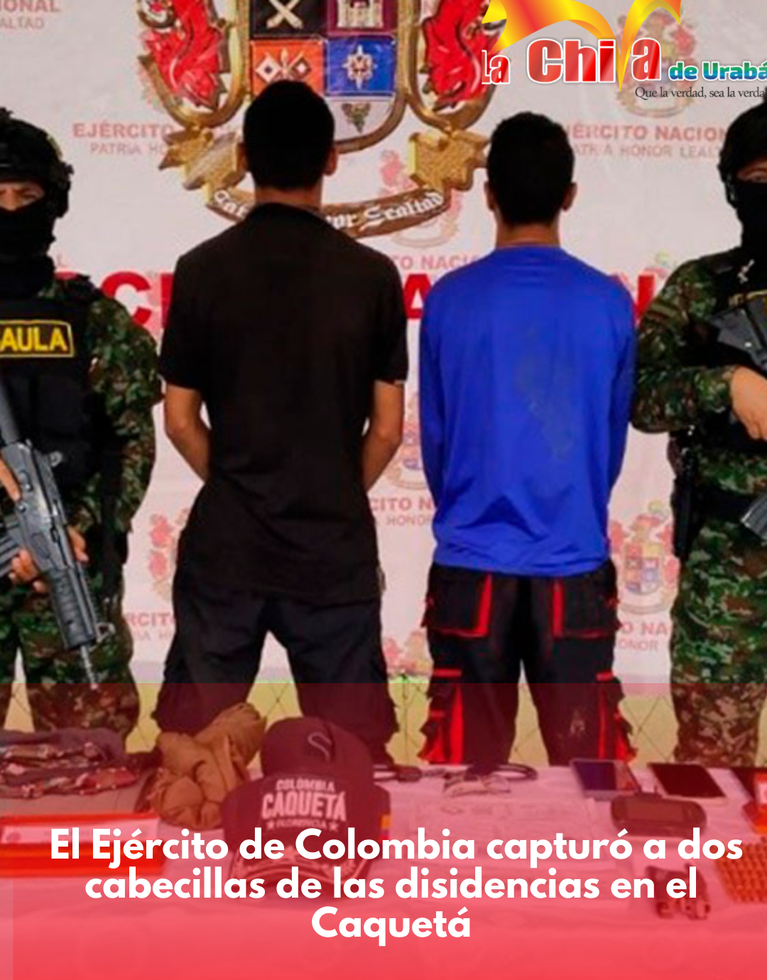 Capturados cabecillas del grupo armado ‘Rodrigo Cadete’