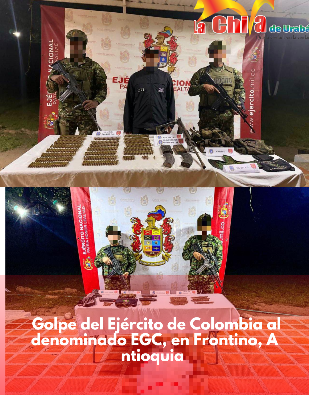 Ejército neutralizó ‘Máquina’ y capturó a ‘Jony Rivera’ en combates contra el Clan del Golfo