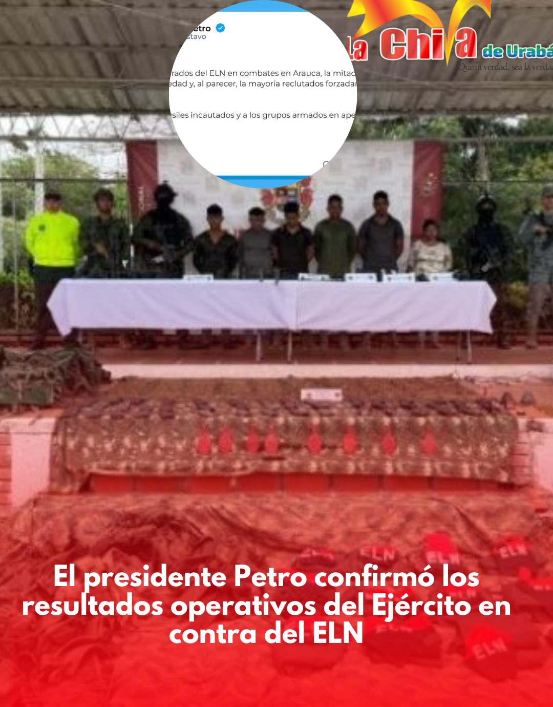 15 integrantes del ELN capturados y menores recuperados, confirmó Petro