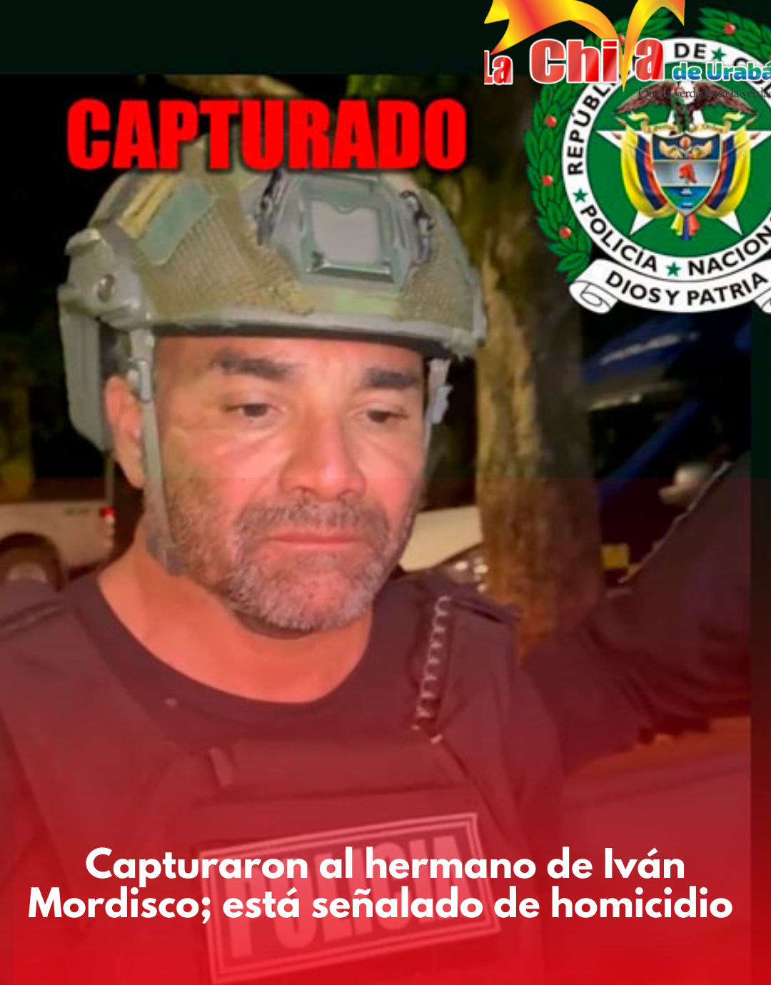 Cayó alias ‘La Jota’, hermano y colaborador de ‘Iván Mordisco’